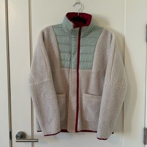 Oversized fleece jacket